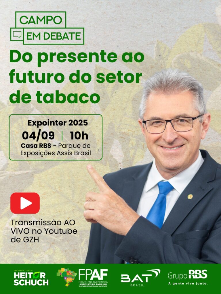 Expointer terá debate sobre o futuro da cadeia produtiva do tabaco